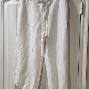 White Drawstring Pants